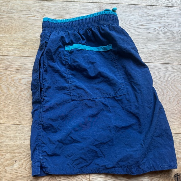 VINTAGE SUN SATIONS SPORTS WEAR BLUE SWIM SHORTS - L - Picture 3 of 15